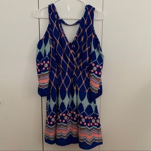 Boho dress with open shoulders
